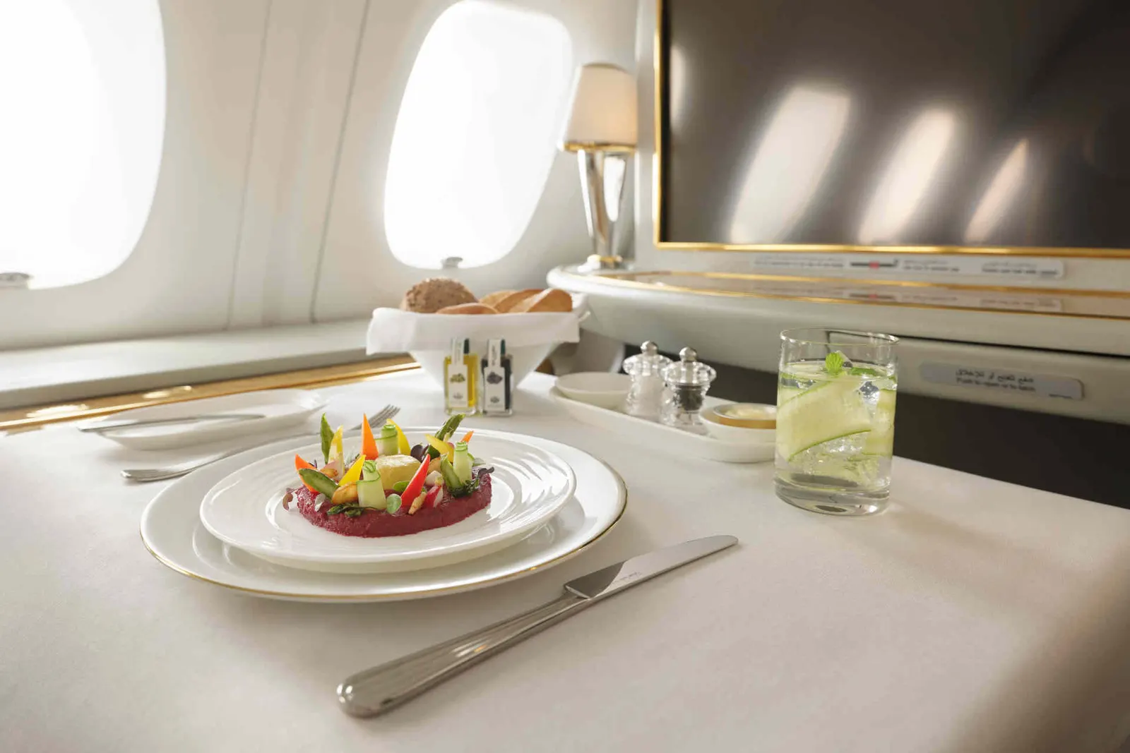 Vegane Speisen auf Flügen der Emirates © Emirates