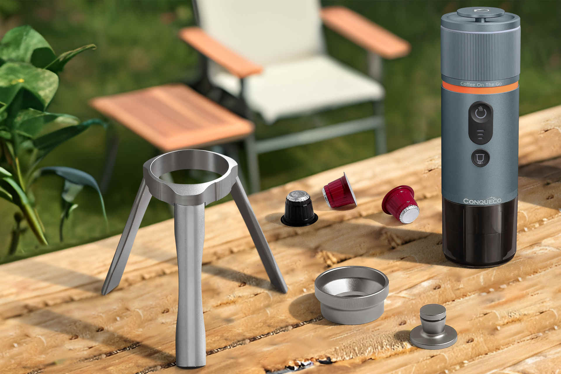 Tragbare Kaffeemaschine © Conqueco