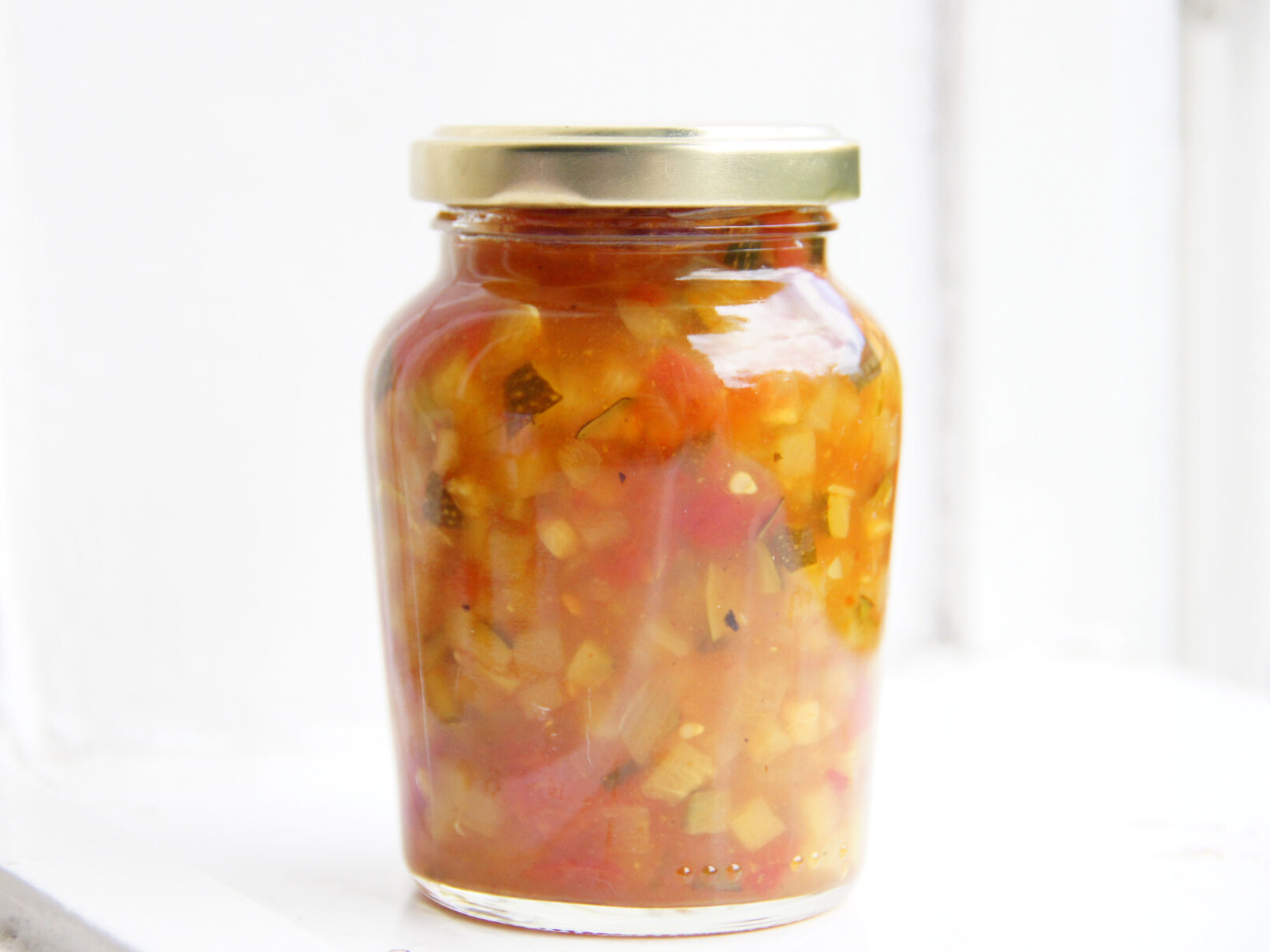 Titelbild Zucchini-Tomaten-Chutney