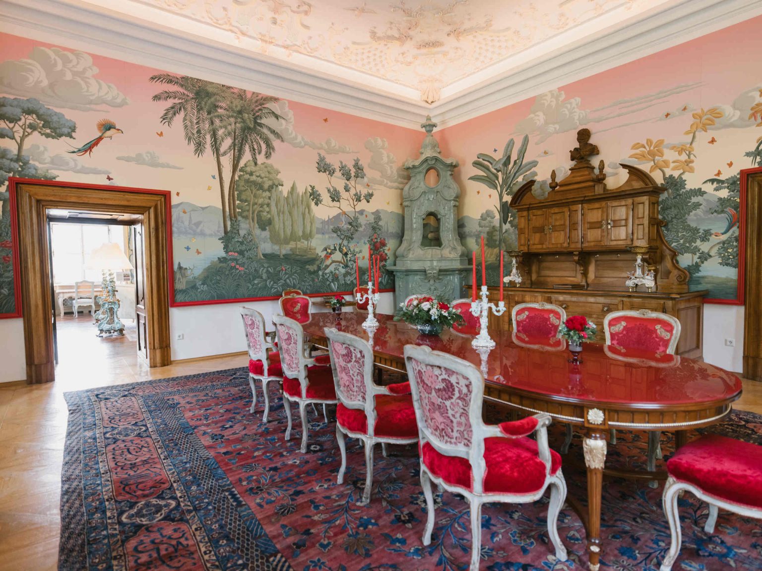 Der Rote Salon im Schloss Leopoldskron © Katrin Kerschbaumer