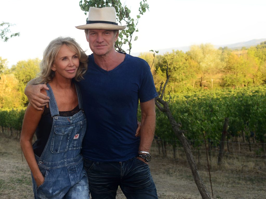 Sting und Trudie Styler