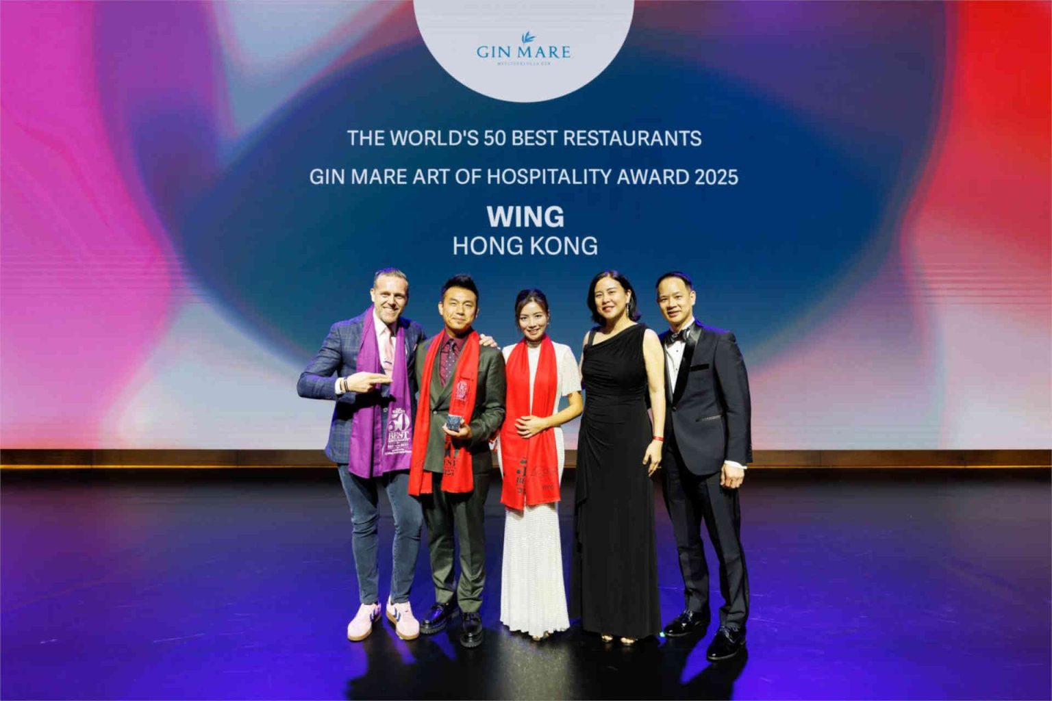 An das Wing in Hongkong geht der Gin Mare Art of Hospitality Award © World’s 50 Best Restaurants