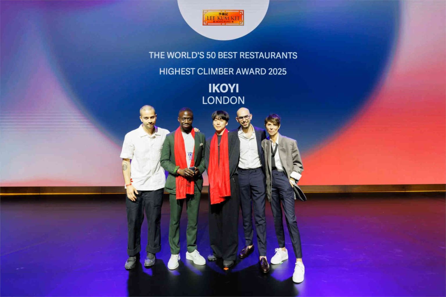 Der Highest Climber Award, gesponsert von Lee Kum Kee, geht an Ikoyi in London © World’s 50 Best Restaurants
