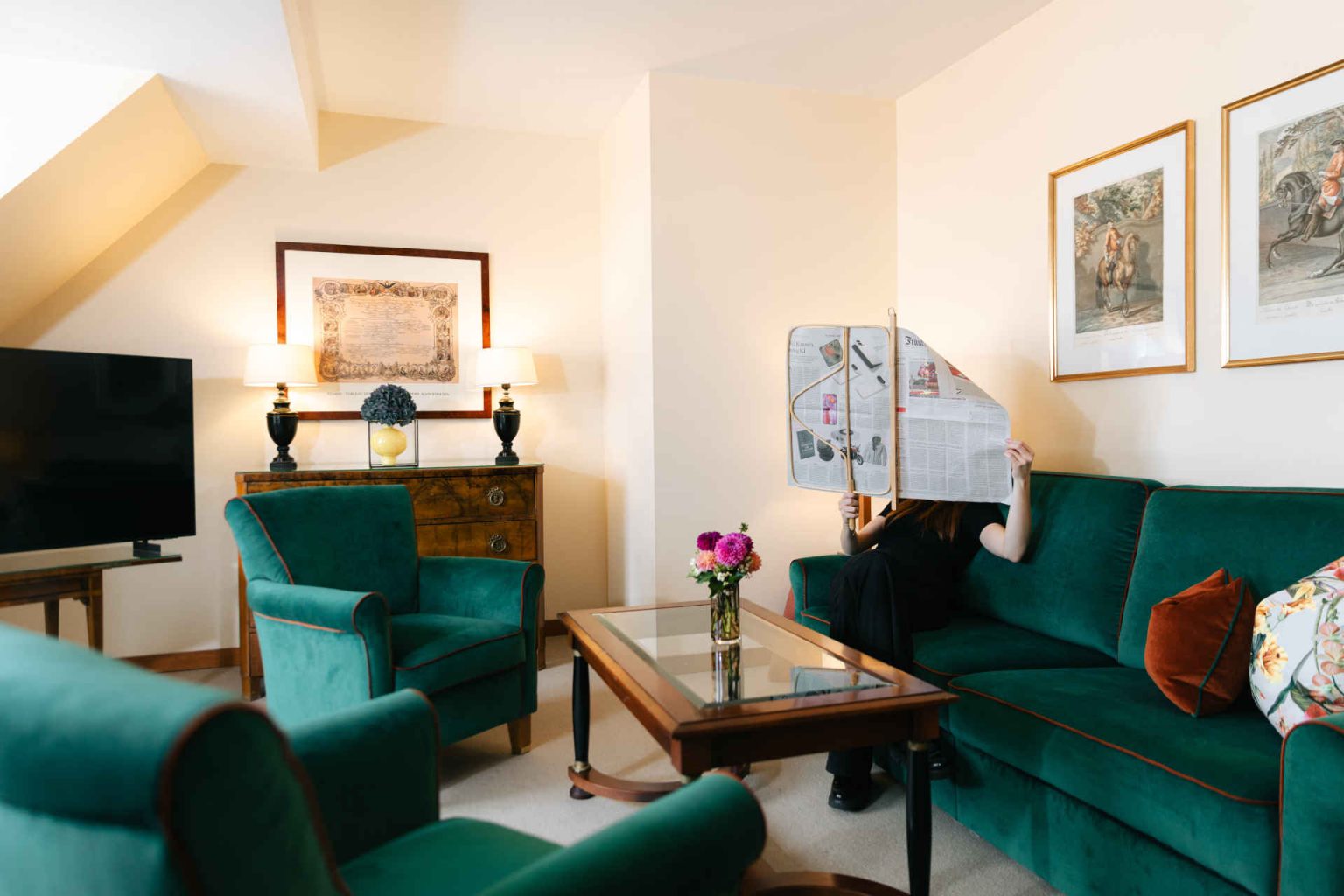 Gemütlich entspannen in der Kaiserhof Suite, Foto beigestellt