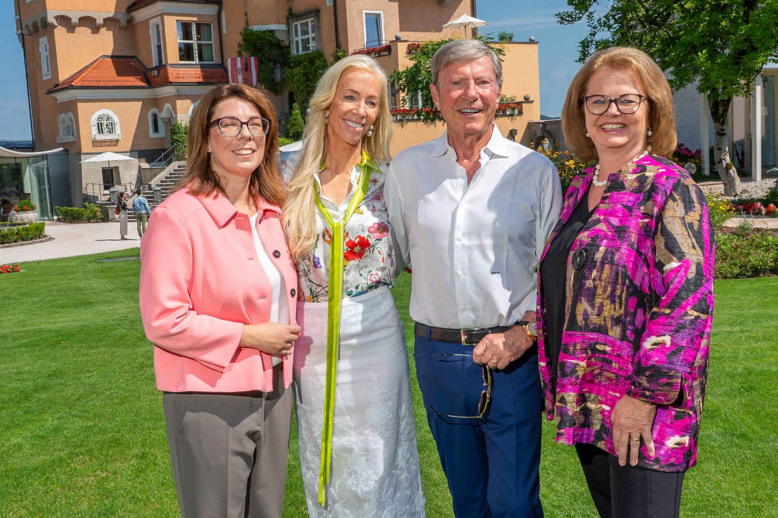 Hoteldirektorin Samantha Teufel, US-Anwältin Christine E. Drage, Inhaber und Investor Hans-Peter-Wild sowie Kaufmännische Direktorin Helga Halbedl © Andreas Tischler