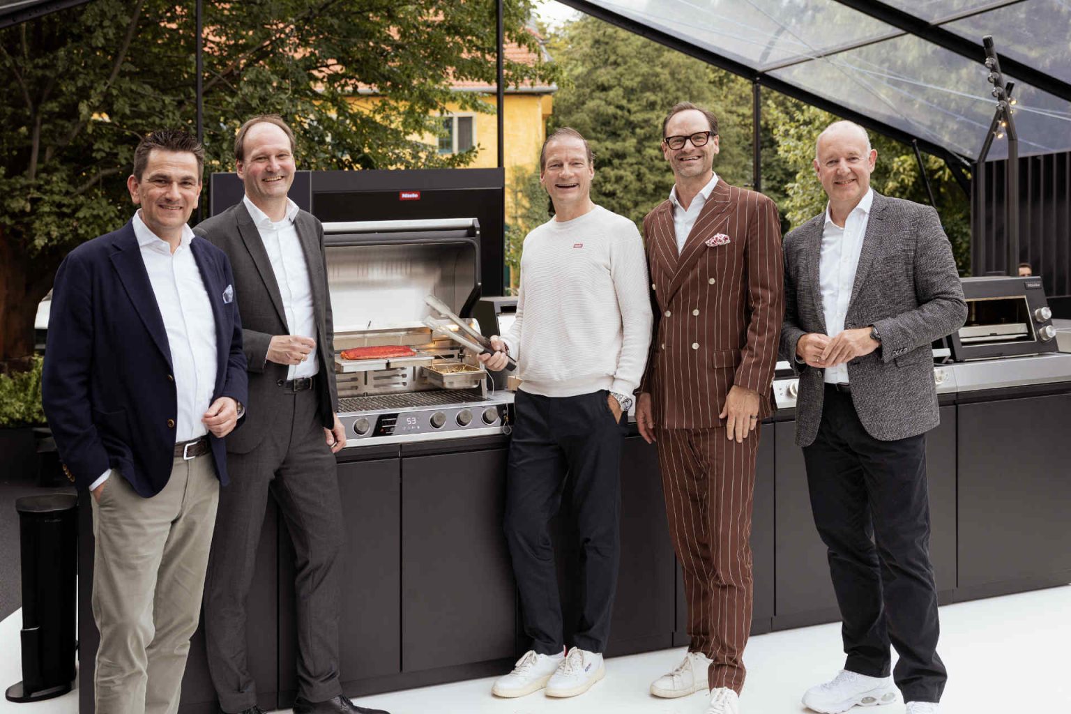 Stefan Breit, Markus Miele, Gernot Trettenbrein, Axel Kniehl und Christian Gerwens (v.l.) © Miele